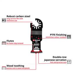 Einhell 708033 HCS Japanz., 32mm HCS ponorný pilový list 32 mm 1 ks