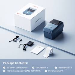 NIIMBOT K3 tiskárna štítků termální s přímým tiskem 203 x 203 dpi Šířka etikety (max.): 82 mm Bluetooth®, USB