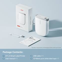 NIIMBOT D11_H Portable thermal label printer tiskárna štítků termální s přímým tiskem 300 x 300 dpi Šířka etikety (max.): 15 mm USB, Bluetooth®