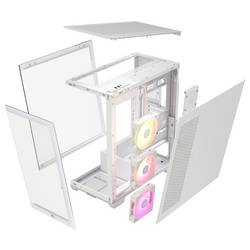 Corsair iCUE 3500X midi tower PC skříň bílá