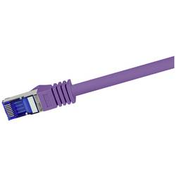 LogiLink C6A039S RJ45 USB kabel CAT 6A S/FTP 1.00 m fialová 1 ks