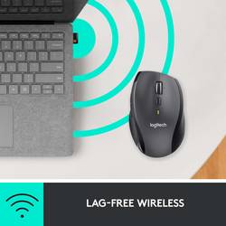 Logitech M705 Marathon laserová myš, přenos bezdrátový, 5 tlačítko, 1000 dpi, černá