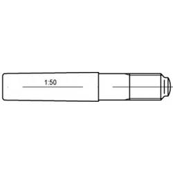 TOOLCRAFT TO-5437113 kuželový kolík 13 mm ocel 10 ks