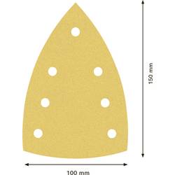 Bosch Accessories EXPERT C470 2608901117 brusná síť pro multifunkčníbrusku s otvory Zrnitost 120 (d x š) 150 mm x 100 mm 10 ks