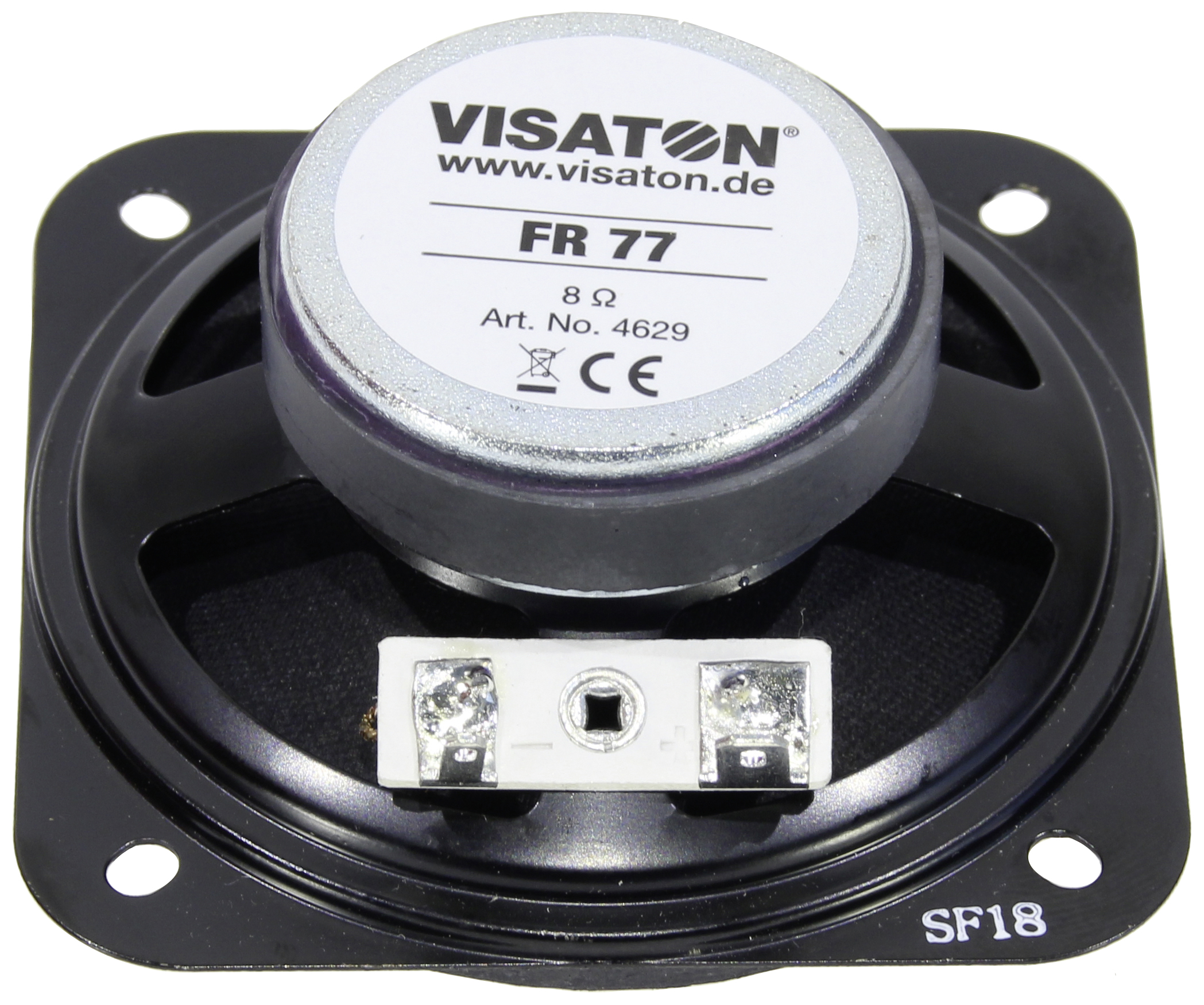 Visaton FR 77 - 8 Ohm 3 palec 7.7 cm širokopásmový reproduktor 5 W 8 Ω černá