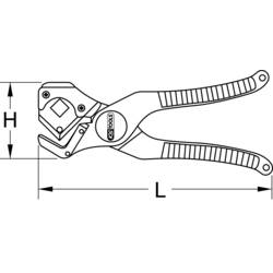 KS Tools 2222060 Pákové nůžky na hadice