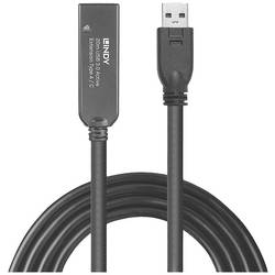 LINDY USB kabel USB 3.2 Gen1 USB-A zástrčka, USB-C ® zásuvka 20.00 m černá 43375
