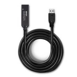 LINDY USB kabel USB 3.2 Gen1 USB-A zástrčka, USB-C ® zásuvka 20.00 m černá 43375