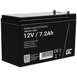 Green Cell Green Cell - USV-Akku - 1 x Batterie - Sealed Lead Acid (SLA) AGM05 olověný akumulátor 12 V 7.2 Ah olověná gelová (š x v x h) 151 x 95 x 65 mm