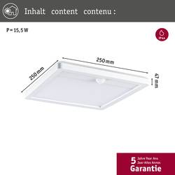 Paulmann Lamina PIR 94663 venkovní nástěnné LED osvětlení LED pevně vestavěné LED 15 W bílá