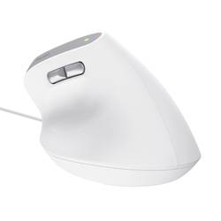 Trust BAYO II ERGONOMIC optická myš, přenos kabelový, 6 tlačítko, 2400 dpi, bílá