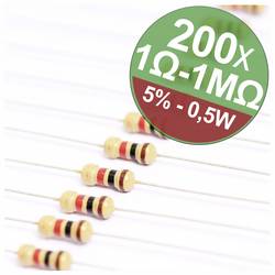 Quadrios 22P106 22P106 sada uhlíkových rezistorů axiální 0411 0.5 W 5 % 1 sada