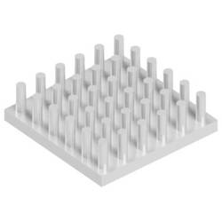 Fischer Elektronik 10133745 ICK S 22 x 22 x 6,5 chladič s piny (d x š x v) 22 x 22 x 6.5 mm