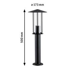 Paulmann 94737 Classic 2200K Poller Sloupkové světlo LED E27 4.3 W černá