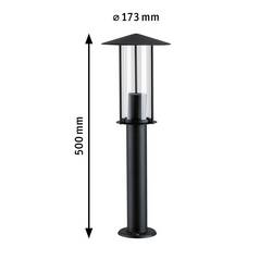 Paulmann 94737 Classic 2200K Poller Sloupkové světlo LED E27 4.3 W černá