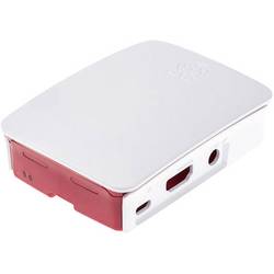 Raspberry Pi® SBC skříň Vhodné pro: Raspberry Pi® B+, Raspberry Pi® 2 B, Raspberry Pi® 3 B, Raspberry Pi® 3 B+ červená, bílá
