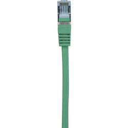 Renkforce RF-5462398 RJ45 síťové kabely, propojovací kabely CAT 6A S/FTP 15.00 m zelená s ochranou, samozhášecí 1 ks