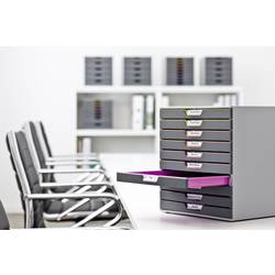 Durable VARICOLOR10 - 7610 761027 box se zásuvkami šedá DIN A4, DIN C4 , Folio , Letter Počet zásuvek: 10