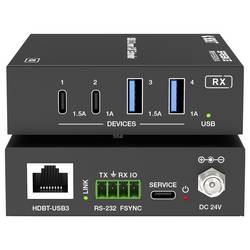 SpeaKa Professional SP-USBE-820 7+1 port KVM prodlužovač lze ovládat prostřednictvím PC černá