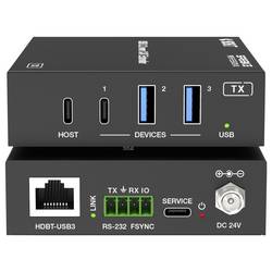 SpeaKa Professional SP-USBE-820 7+1 port KVM prodlužovač lze ovládat prostřednictvím PC černá