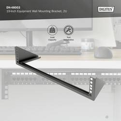 Digitus DN-48003 Nástěnný držák 19 vybavení 2 U Vhodné pro hloubku skříně: od 300 mm černá (RAL 9005) 19 palec