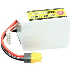 LemonRC 15744 akupack Li-Pol (modelářství), 22.2 V, 1300 mAh, články 6, 35 C, Softcase, XT60