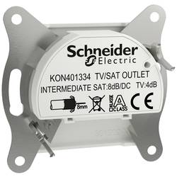 Schneider Electric Průchozí účastnická zásuvka TV/SAT Asfora Signální bílá (RAL 9003) EPH3470321D 1 ks
