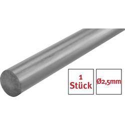 karbon tyčový profil (Ø x d) 2.5 mm x 1 m 1 ks