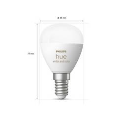 Philips Hue Hue LED žárovka 8719514491229 Energetická třída (EEK2021): F (A - G) Hue White & Color Ambiance Luster E14 5.1 W RGB