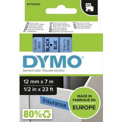 etikety DYMO D1 45016 polyester Barva pásky: modrá Barva písma:černá 12 mm 7 m