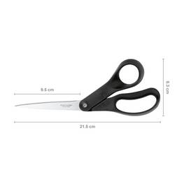 Fiskars 1023817 nůžky pro domácnost leváci, praváci 210 mm černá