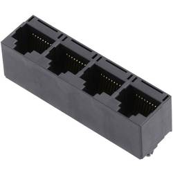 encitech 3251-0008-14, konektor RJ, zásuvka, vestavná vertikální, černá, 1 ks