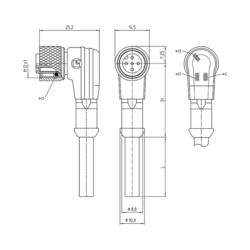 Lutronic 1210 1206 04 L2 301 5m připojovací kabel pro senzory - aktory, 1162, piny: 4, 5.00 m, 1 ks