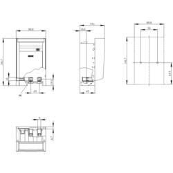 Siemens 3NP11231CA20 výkonový odpínač pojistky 3pólový 160 A 690 V/AC 1 ks
