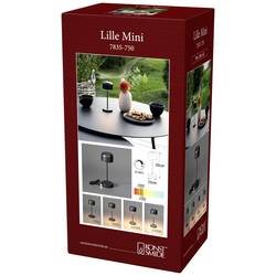 Konstsmide 7835-750 Lille Akumulátorová stolní LED lampa 2.2 W teplá bílá černá