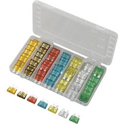 TRU COMPONENTS Plochá pojistka 5 A, 7.5 A, 10 A, 15 A, 20 A, 25 A, 30 A 70 díly