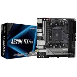 ASRock A520M-ITX/ac Základní deska Socket (PC) AMD AM4 Tvarový faktor Micro-ATX Čipová sada základní desky AMD® A520