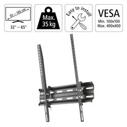 Hama 00220810 TV držák na zeď 81,3 cm (32) - 165,1 cm (65) integrovaná vodováha