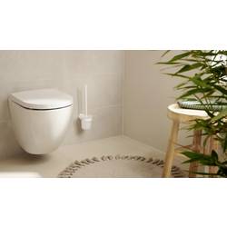 tesa MOON WHITE souprava kartáč na WC lepidlo kov
