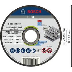 Bosch Accessories 2608626112 2608626112 Řezný kotouč 100 ks Nerezová ocel