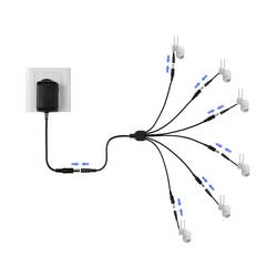 TRU COMPONENTS TC-13232720 DC konektor zásuvka - Zástrčka 5.5 mm 2.1 mm 41.2 cm 1 ks
