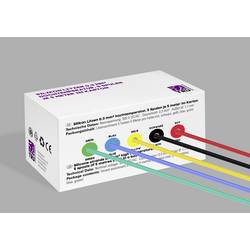 TRU COMPONENTS TC-14085032 Silikonová licna, 0.3 mm², červená, černá, žlutá, modrá, zelená, 1 sada