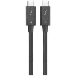 Renkforce Thunderbolt™ kabel Thunderbolt™ 4 Thunderbolt ™ (USB-C ®) zástrčka, Thunderbolt ™ (USB-C ®) zástrčka 0.80 m černá dvoužilový stíněný RF-5235980