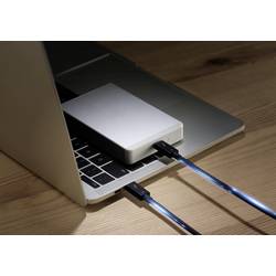 Renkforce Thunderbolt™ kabel Thunderbolt™ 4 Thunderbolt ™ (USB-C ®) zástrčka, Thunderbolt ™ (USB-C ®) zástrčka 0.80 m černá dvoužilový stíněný RF-5235980