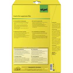 Sigel LP720 zásuvný štítek do závěsné složky 60 cm x 21 mm