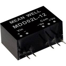 MEAN WELL MDD02N-15 DC/DC měnič napětí, modul 67 mA 2 W Počet výstupů: 2 x Obsah 1 ks