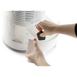 DOMO Air Cooler Chillizz ochlazovač vzduchu 9.6 W (Ø x v) 204 mm x 380 mm bílá, černá s časovačem, se zvlhčovačem vzduchu, LED displej