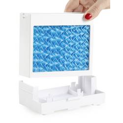 DOMO Air Cooler Chillizz ochlazovač vzduchu 9.6 W (Ø x v) 204 mm x 380 mm bílá, černá s časovačem, se zvlhčovačem vzduchu, LED displej