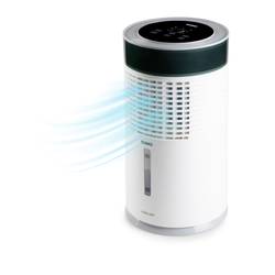 DOMO Air Cooler Chillizz ochlazovač vzduchu 9.6 W (Ø x v) 204 mm x 380 mm bílá, černá s časovačem, se zvlhčovačem vzduchu, LED displej