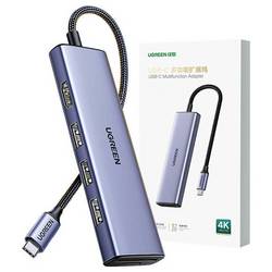 UGREEN USB-C® dokovací stanice CM511 6-in-1 USB-C Hub Vhodné pro značky (dokovací stanice pro notebook): univerzální vč. funkce nabíjení, integrovaná čtečka